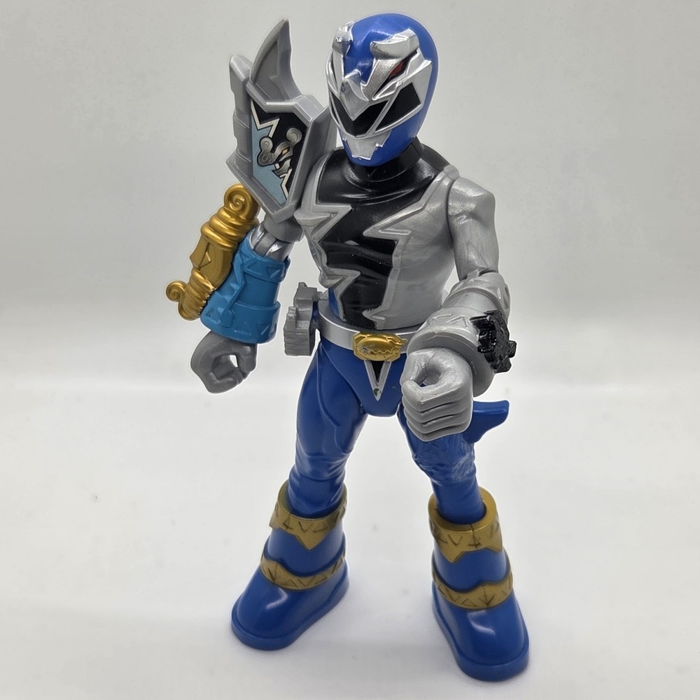 Power Rangers Dino Fury Blue Ranger Action‎ Figure Hasbro 2021 Battle...